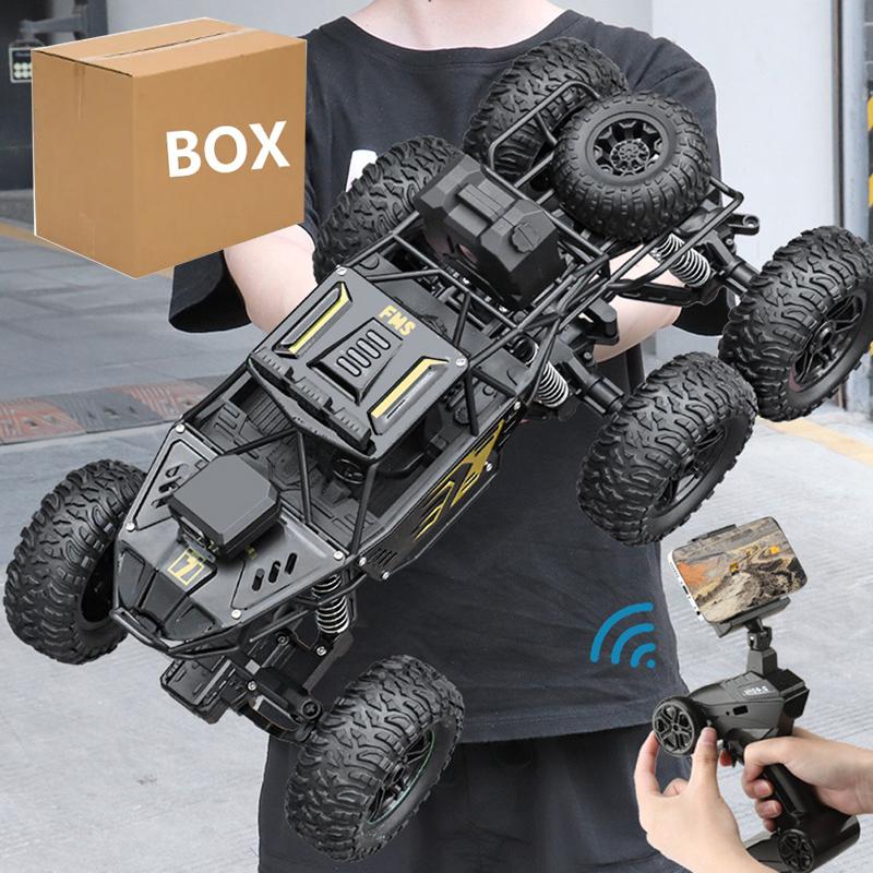 Big 4/6Wdrc Car With Led Lights 2.4G Cross-Country Climbing Spray Racing Car Remote Control Electric Car Fall Resistant Boy Toys