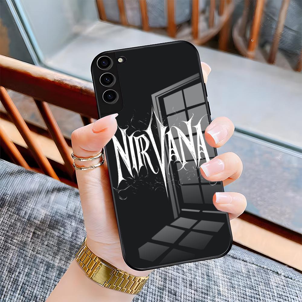 Band Hot N-Nirvana Phone Case For Samsung S26 S25 Plus S20 S20 Plus S22 Ultra S23 FE S21 Plus S21 Ultra Glass Cover