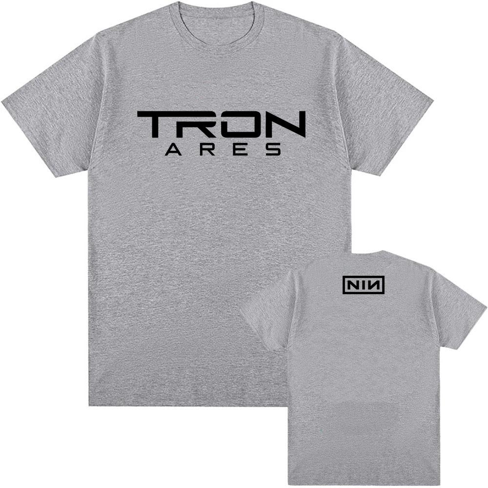 Nine Inch Nails Tron Ares T-shirt Rock Band Album Printing Tshirts Cotton Loose Casual Fashion Tee-shirt Graphic Print Tees