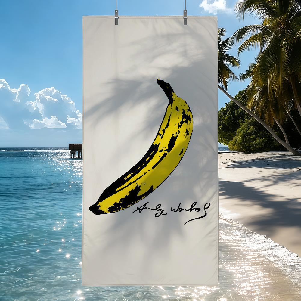 A-Andy W-Warhol ART Towel Quick Drying Beach Towels Are Suitable For Swimming Pools Camping Yoga And The Gym