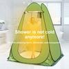 Outdoor Quick Change Shower Tent with Toilet, Sunscreen, Breathable, Portable, Home Use, Thickened Warm, Single Layer Bathrobe