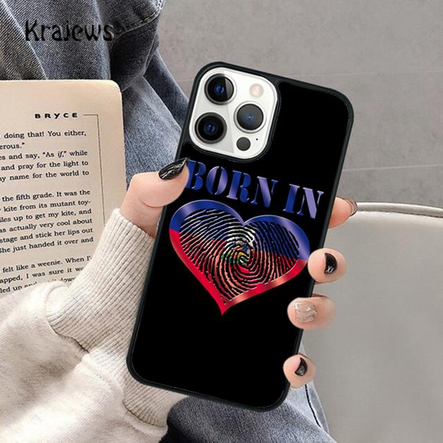 Haiti Haitian Flag Soft Phone Case For iPhone 16 15 SE2020 14 Max 6 7 8 Plus 11 12 13 Pro Max Mini Phone Cover coque Fundas