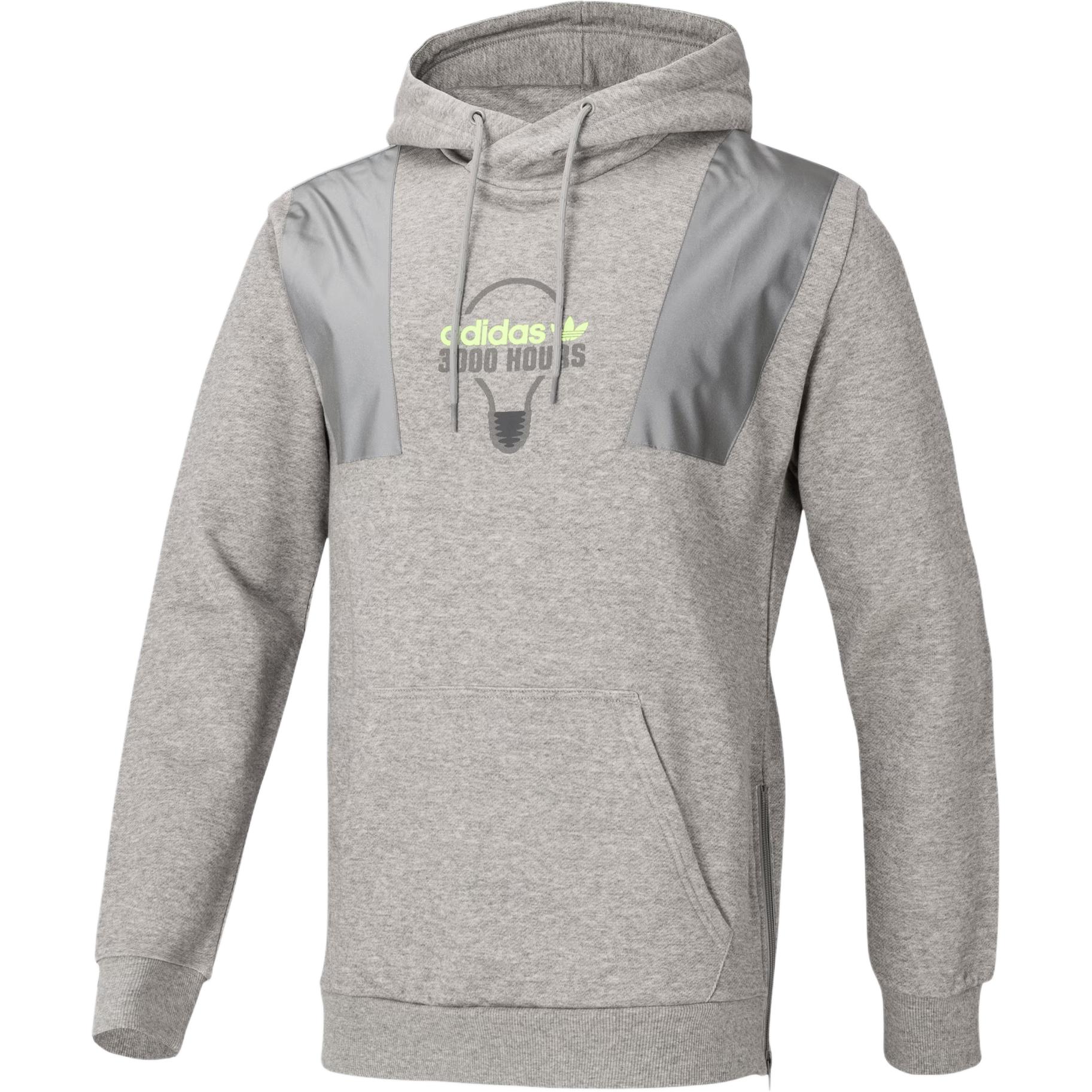 

Adidas Оригинальные светоотражающие повседневные худи для мужчин, серые FT5851 M