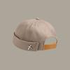 Vintage Style Brimless Docker Cap Adjustable Dome Melon Cap Unisex Brimless Hat  Street Hip Hop