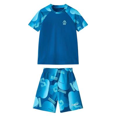 ASK JUNIOR Boys' Short-Sleeve Two-Piece Swimsuit