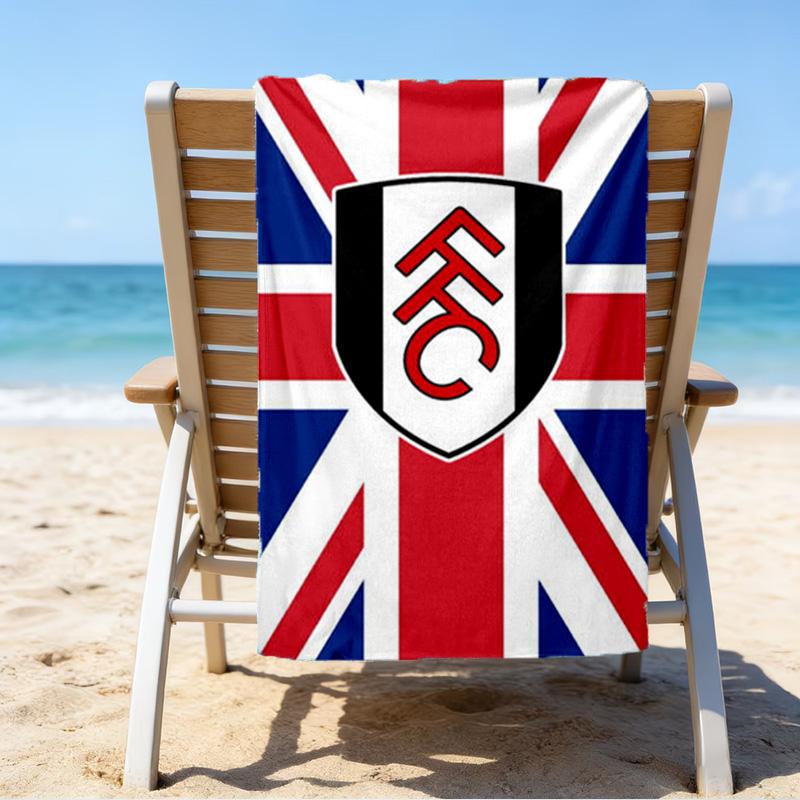 Fc Crest Design Printed Beach Towel, Super Soft Microfiber, Perfect Gift Birthday, for Pool, Beach, Travel, for Family and Friends