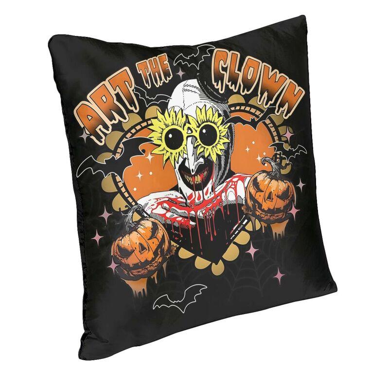 Custom Nordic Style Clown Happy Holliday Halloween Terrifiers Throw Pillow Case Home Decor Cushion Cover 45x45cm Pillowcover
