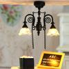 1:12 Miniature LED Golden Light Mini Home Table Lamp Model  Doll House Accessories