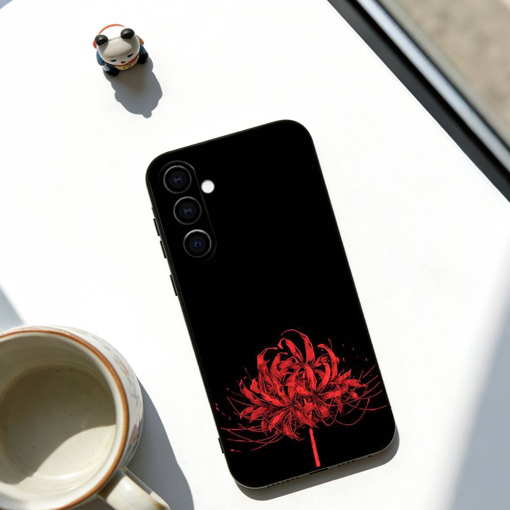 Flower of Hell Phone Case For Samsung Galaxy A73,A72,A71,A70,A53,A52,A51,Others Soft Black Cover