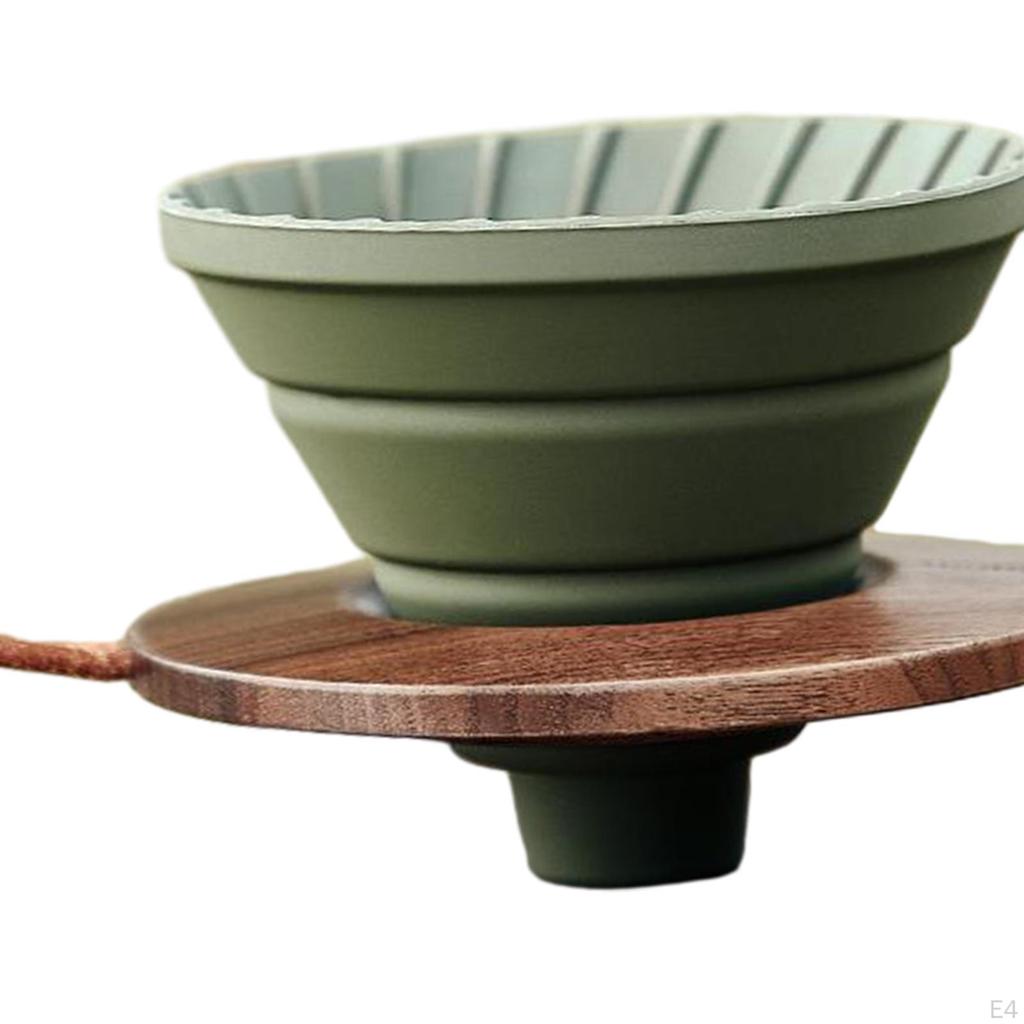 Coffee Filter Cone Silicone Holder Drip for Travel