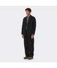 Customellow Black Notched Lapel Denim Jacket Cwjas26111Bkx