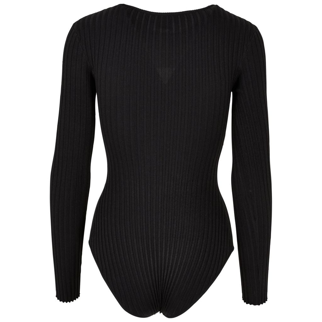 Urban Classics Womens/Ladies Ribbed Knitted Long-Sleeved Bodysuit