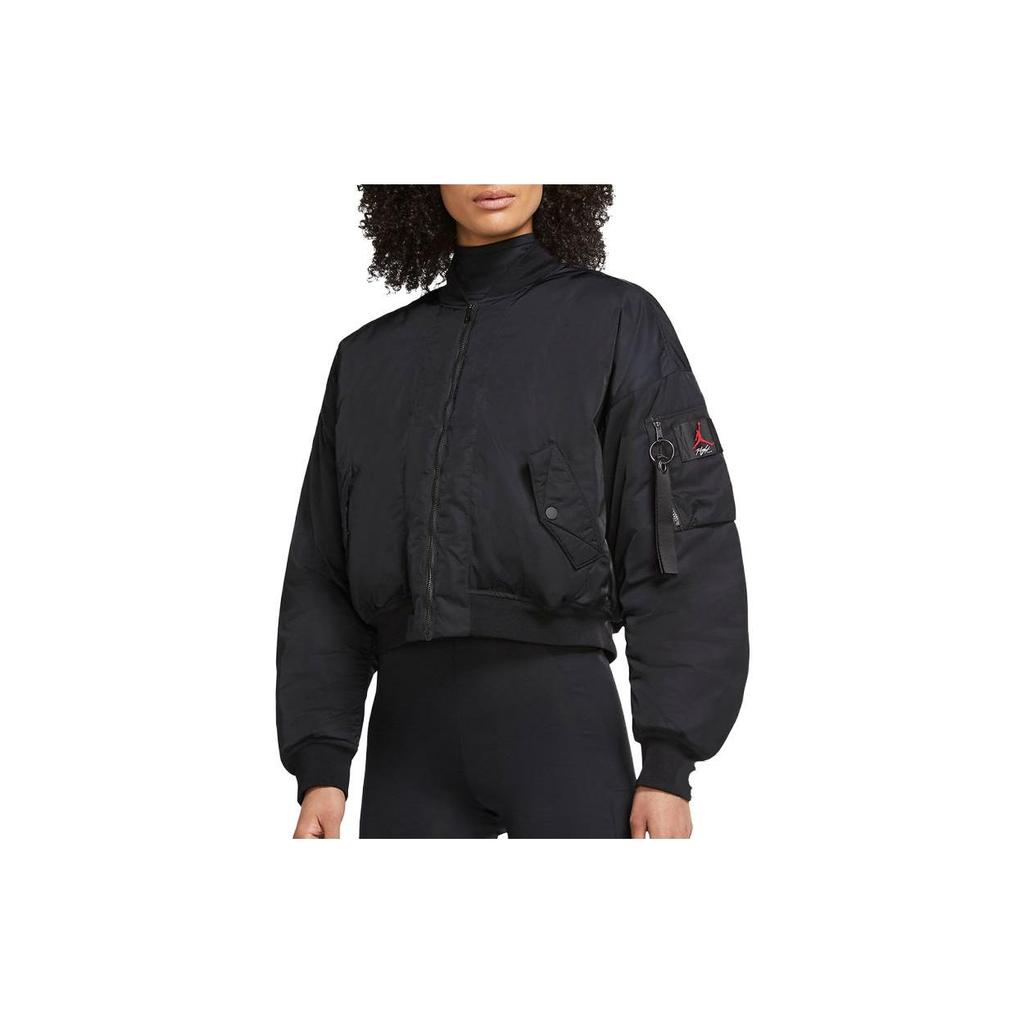 Jordan Jackets Women's Black Stand Collar Moderate Pilot CW6449-010