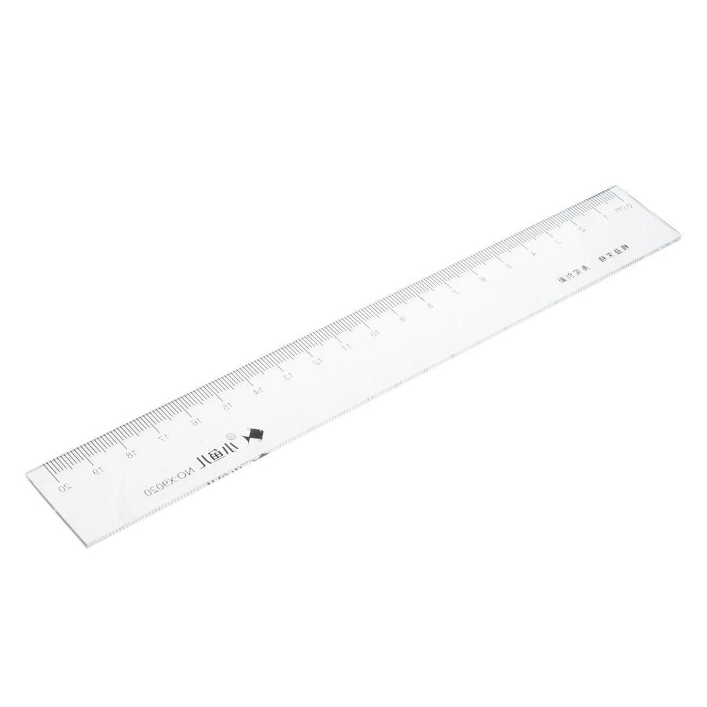 3 in 1 15cm 20cm 60cm Double Sides Metric Straight Ruler Silver Tone