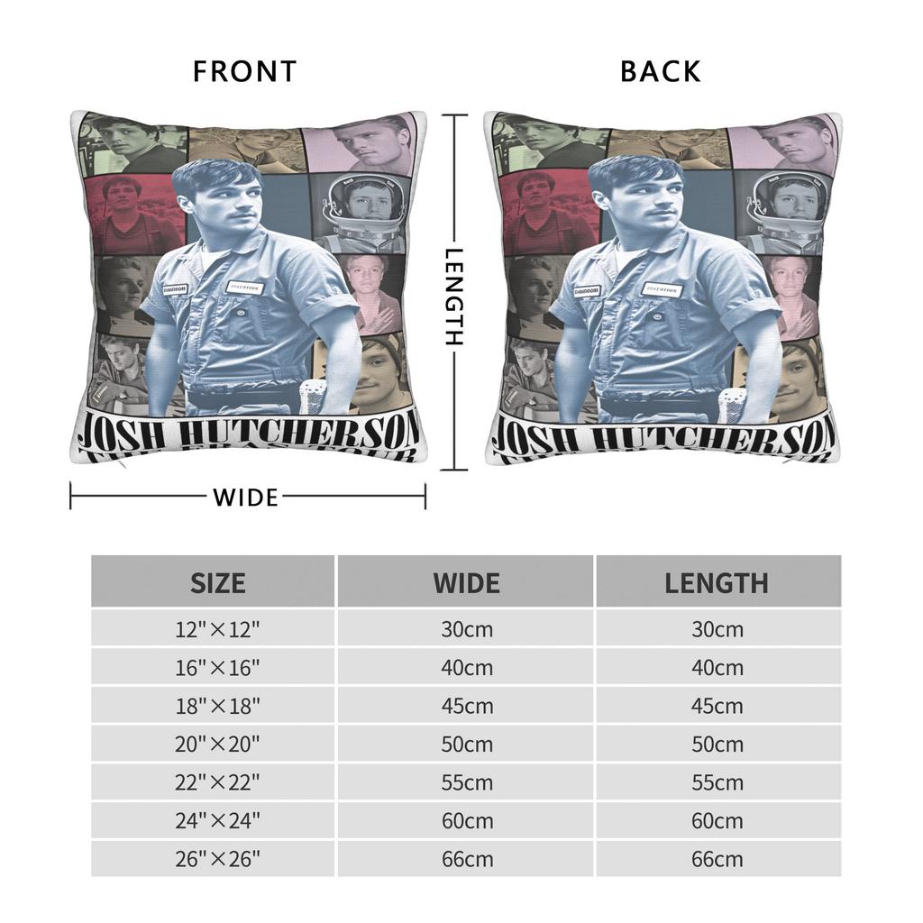Josh Hutcherson Pillowcases Funny Pillow Case For Sofa Bedroom Home Decor Graphic Pillow Cover
