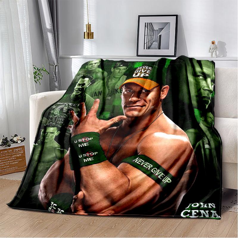 Wrestling entertainment John Felix Anthony Cena blanket Soft and warm flannel throw blanket Picnic blankets for beds Decoration