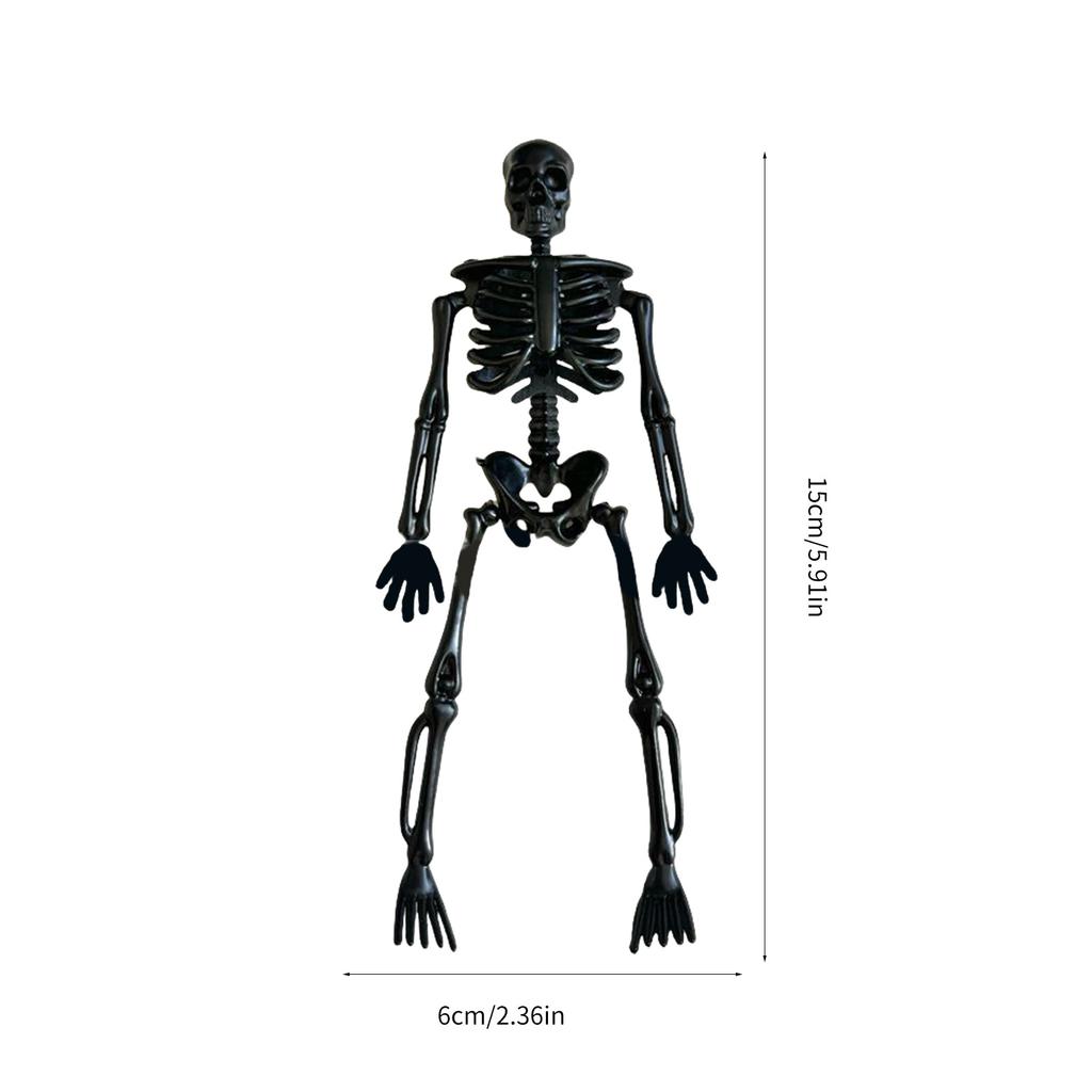 Unique Halloween Skeleton Figurine Set Halloween Skeleton Sculpture Ornament For Haunted House And Party Decoration