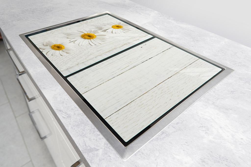 GLAS-KOCHFELD-SCHUTZPLATTE 85x52 HOLZ