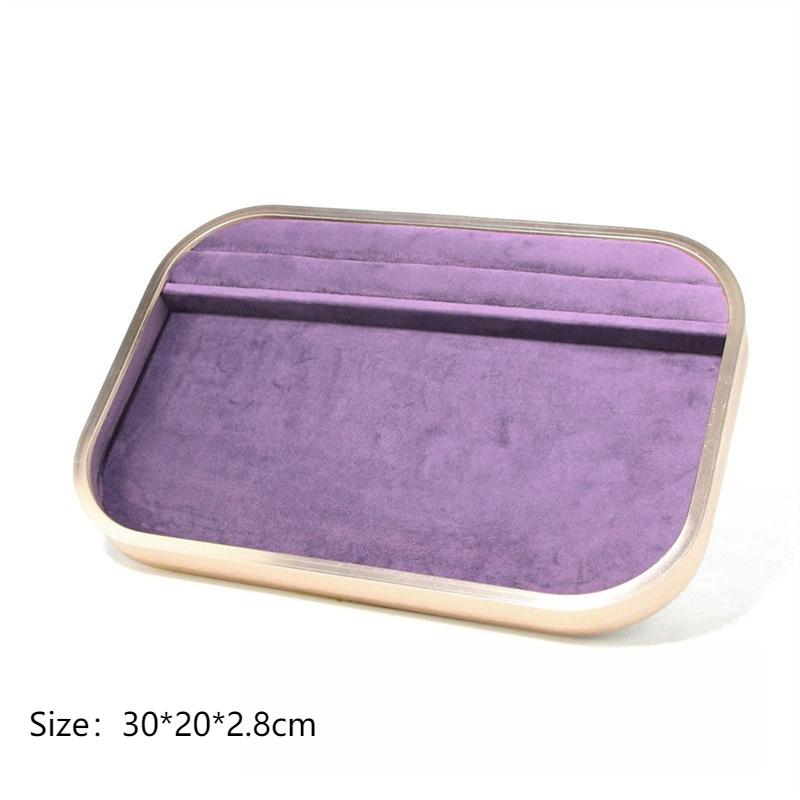 Bracelet Jewelry Display Tray Rings Earrings Organizer Pallet Jewellery Counter Showcase Salver Necklace Ornament Storage Case