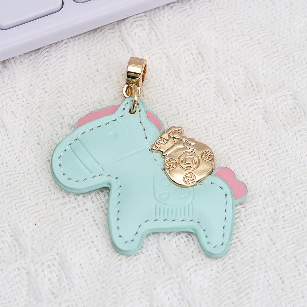 Instant Money Cartoon Pony Pendant Keychain for Couples