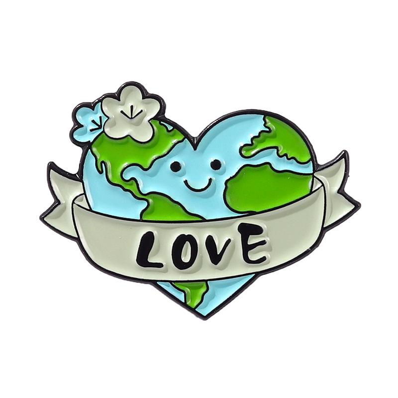 Set de broșe și medalii ecologice Earth Love Series