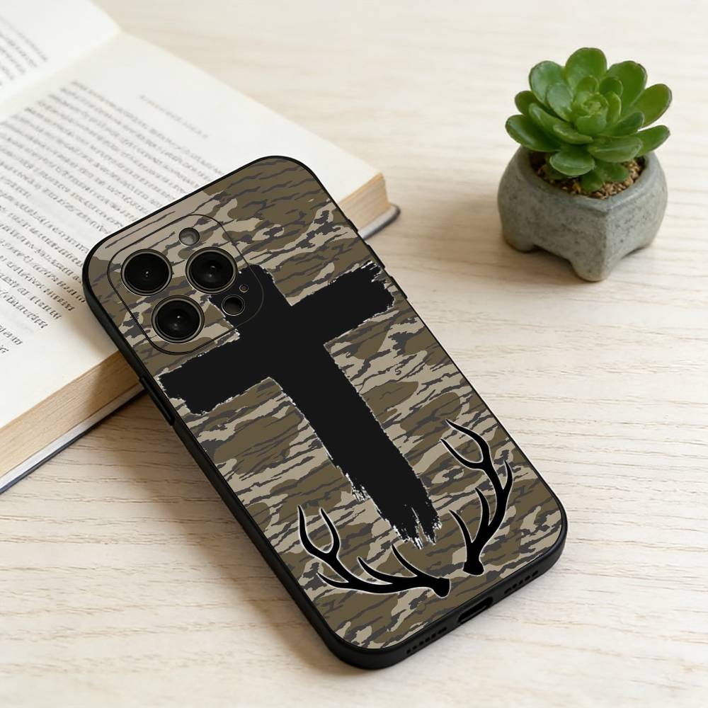 

Deer Hunting Camo Phone Case Silicone Soft For IPhone 17 16 15 14 13 12 11 X XR Plus Pro Max Plus iPhone17PRO