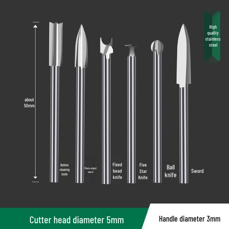 Electric Engraving Tool Set: Dental Machine, Engraving Knife, Steel Drill Bit, Walnut & Wood Carving, Woodworking Scribing & Sword Knife.