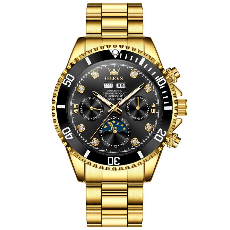 Oulisi 2025 Herren Submariner Leuchtend Wasserdicht Automatikuhr