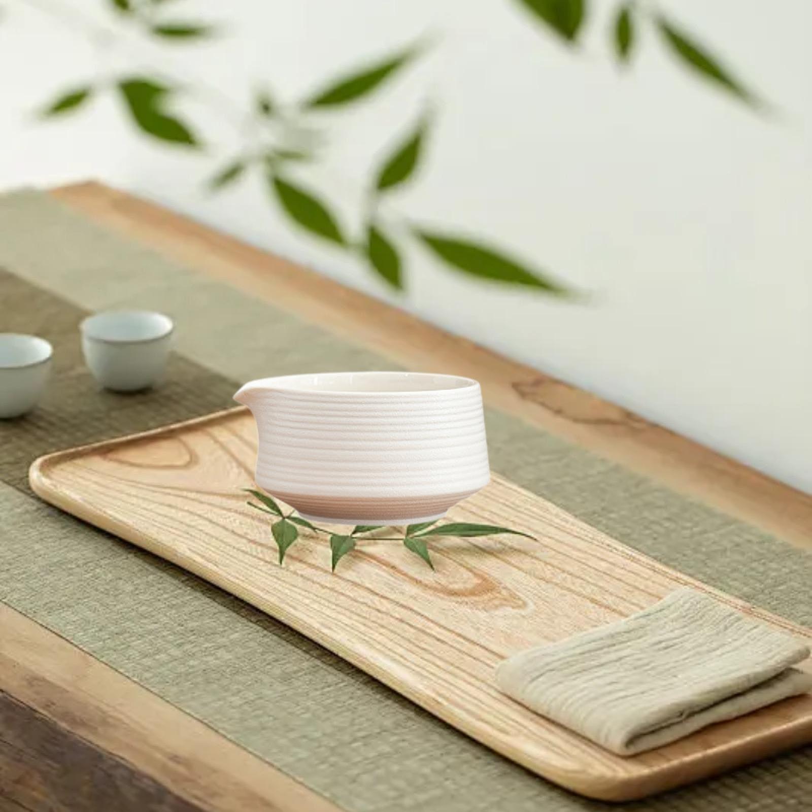 Ceramic Matcha Tea Bowl Handcrafted Matcha Accessories Utensils Tea Cup Chawan белый