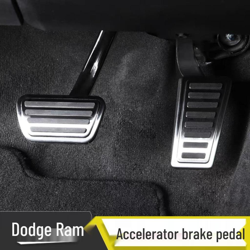 Stainless Steel Non-Slip Pedal Covers for 18-21 Dodge Ram