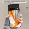 Animal Footprint Stone For Google Pixel 8 7 9 10 Pixel 10 Pro XL Pixel 9 Pro XL Pixel 8a 7a Pixel 7 Pro Black Glass Phone Case