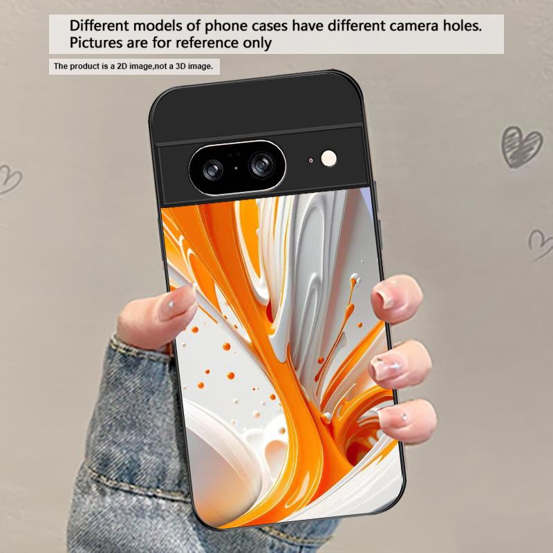 Animal Footprint Stone For Google Pixel 8 7 9 10 Pixel 10 Pro XL Pixel 9 Pro XL Pixel 8a 7a Pixel 7 Pro Black Glass Phone Case