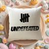 U-Undefeated Trend Cushion Cover Natural Linen Organic Fabric Double-Sided Printing Sofa Home Decor Gift Pillow Case