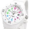 Casio LRW-200H-7BV Analog Watch Gloss White Multi-Color for Women and Kids