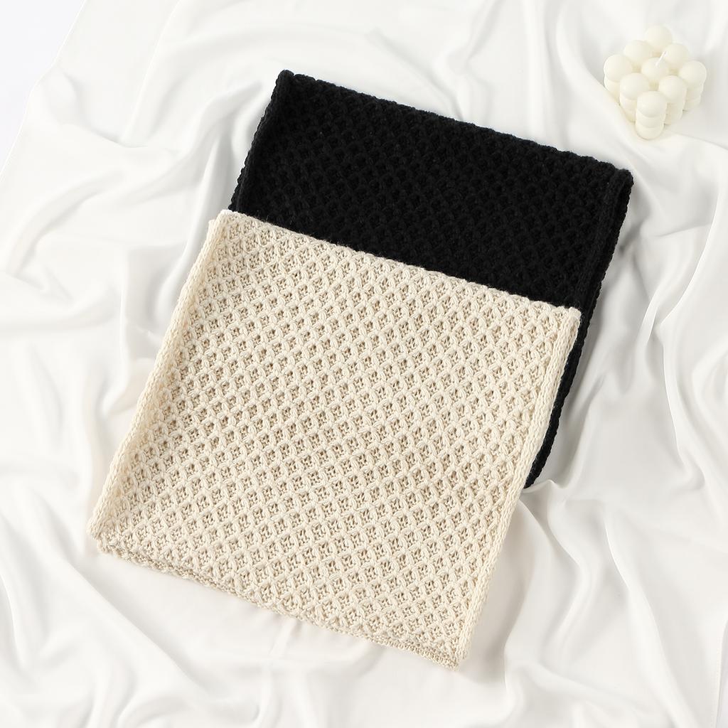 New Winter Knitted Ring Scarf Woman Men Warm Circle Loop Sccarf Thick Neck Warmer Neckerchief Soild Color Muffler Scarves