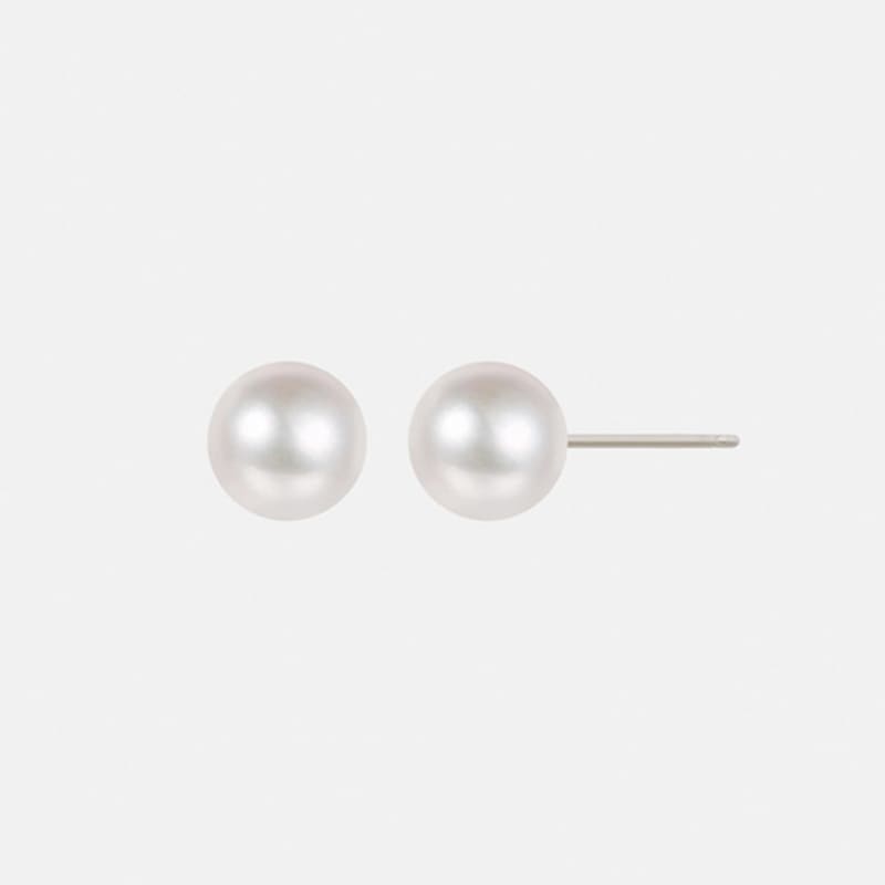 JUDY AND PAUL [925 Silver] French Pearl Earrings
