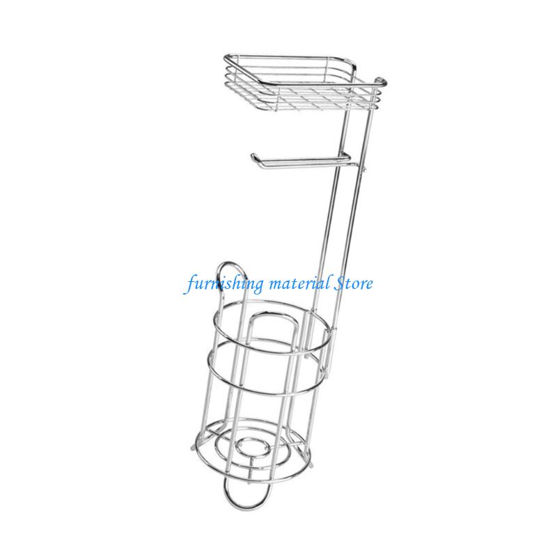 Y5GD Upgrades Eisen Toilettenpapierhalter Freistehender Toilettenpapierständer Einfaches Design Taschentuchständer Perfekt für Kleine Badezimmer