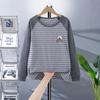 Fat Child Pure Cotton Pajama Set: Boys & Girls Warm Underwear, Plus-Size Base Layer, Autumn/Winter Sweater and Pants