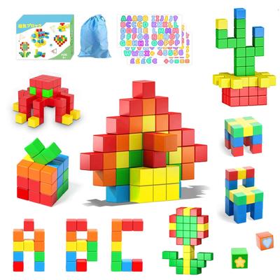 AMYCOOL Magnetic Magnetic 64 3D Building Educational 3D Brain Early STEM Education Educational Toy Long Long Early Childhood I Love Present Puzzle,