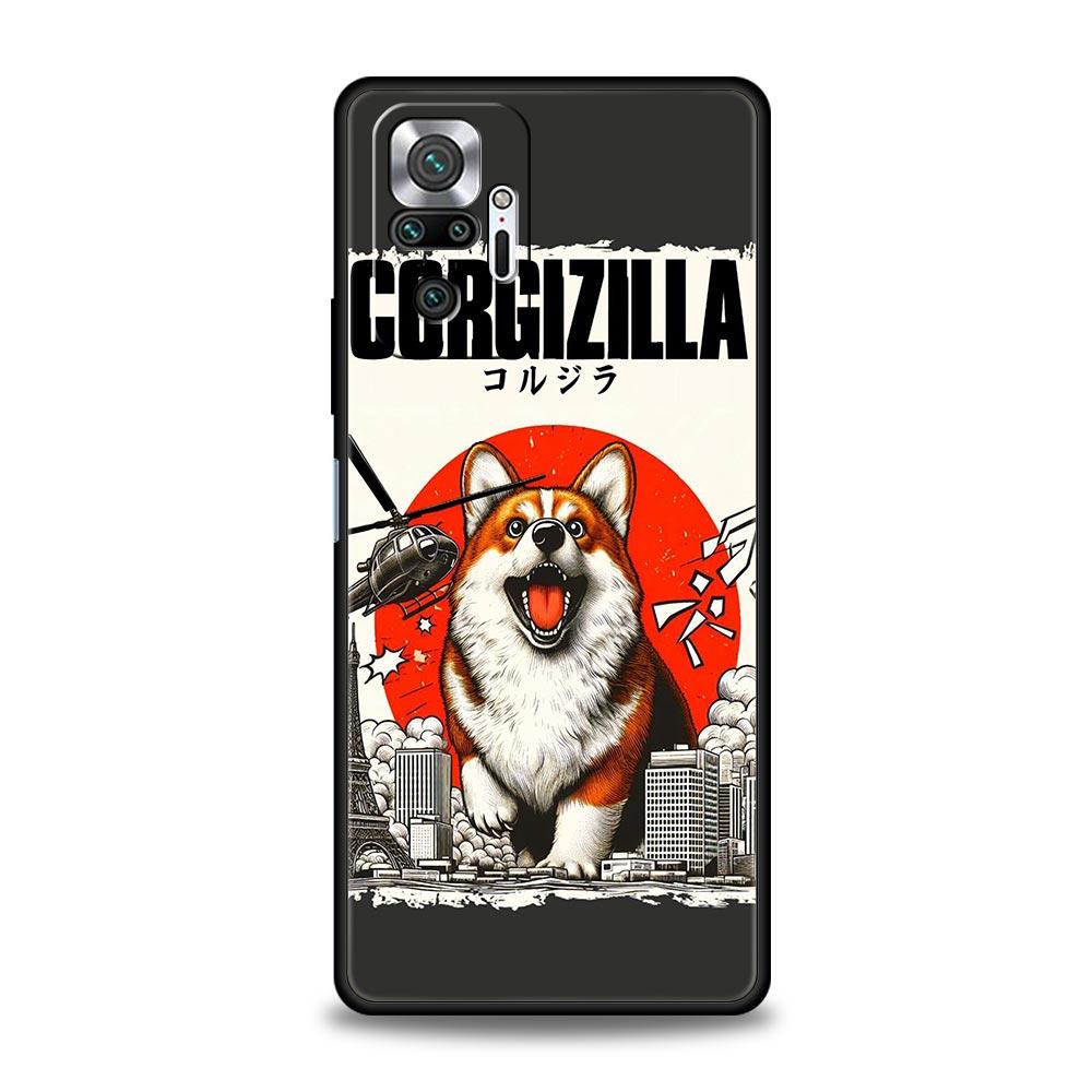 Cute Corgi Dog Phone Case Cover for Redmi 14C 10C Note 15 14 13 12 10 11 K40 Pro Plus 5G Shockproof Soft TPU Shell Fundas Capas