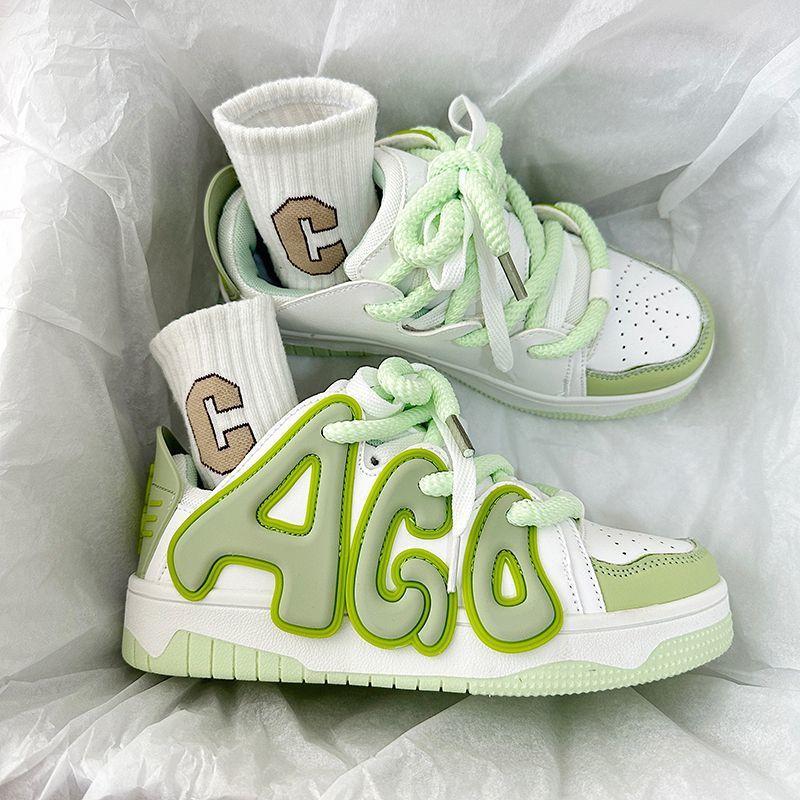 

Обувь ins универсальная dopamine letter толстая подошва обувь американская ниша high street пара повседневная спортивная обувь для хлеба 36