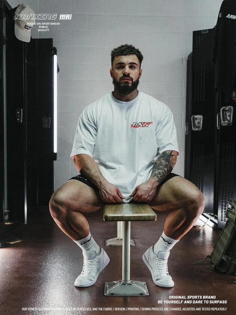 Letnia Fitness Męska Bawełniana Koszulka CBUM Thavage Umięśnieni Mężczyźni Koszulka na Siłownię Joggers 100% Bawełna Koszulki z Krótkim Rękawem Koszulka CBUM Damska