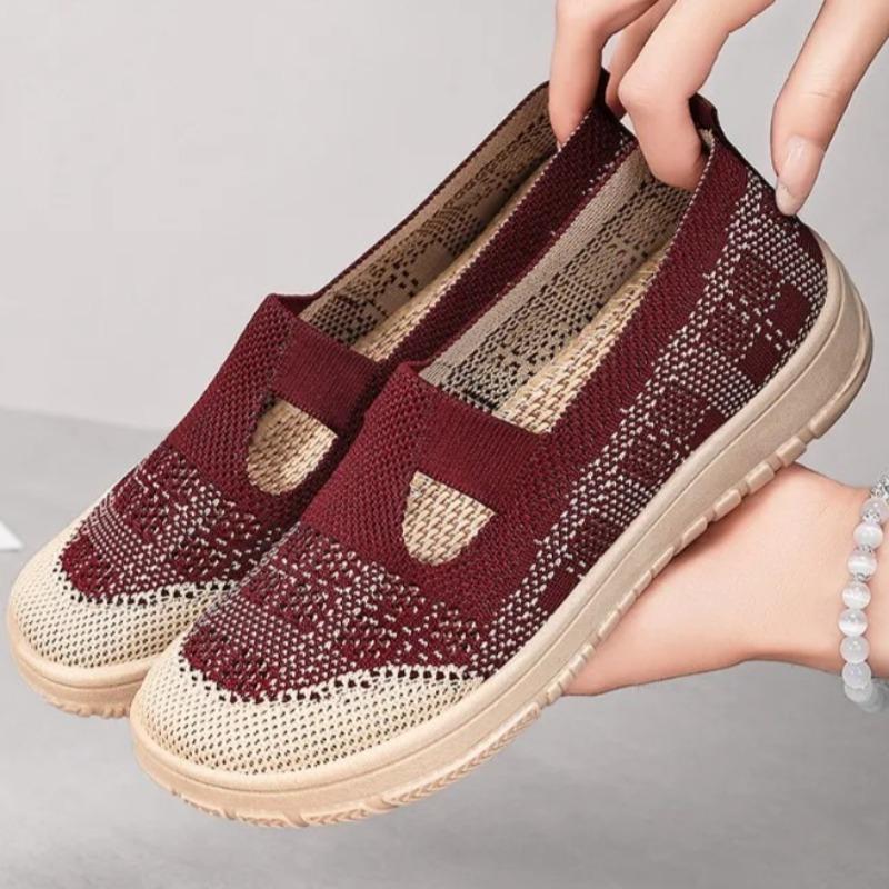 Womens Mesh Shoes Summer Breathable Casual Shoes Lightweight Walking Flats Shallow Mouth Hollow Out Footwear Comfortable Loafers