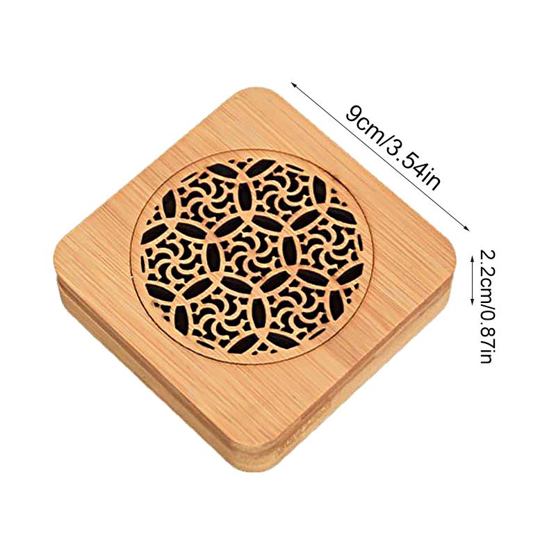 1PC Round Meditation Wood Censer Home Decor Hollow Out Study Room Accessory Aromatherapy Box Yoga Multiple Options Available