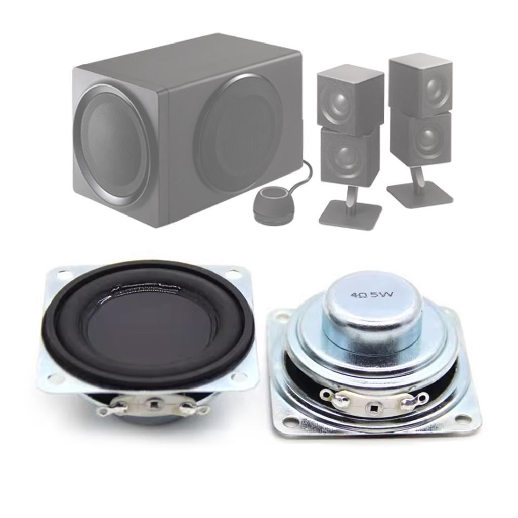 2Pcs Portable Full Range Audio Speaker 45MM 4 Ohm 5W HiFi Sound Amplifier LoudSpeaker DIY Bluetooth Speakers