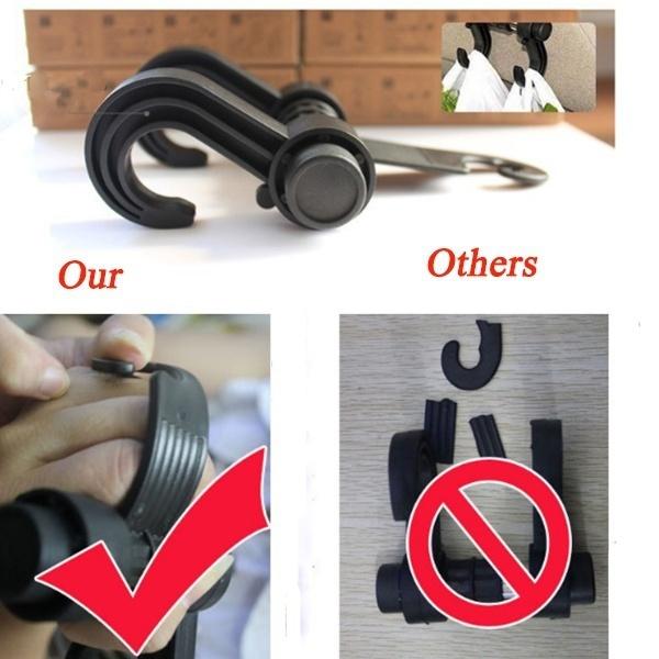 1PC Car Seat Back Headrest Dual Hook Holder Plastic Hanger for Bag Purse Cloth