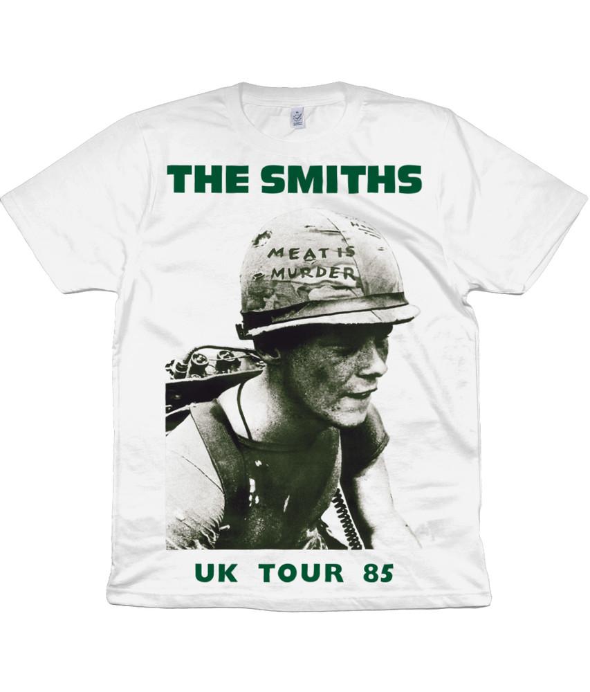 

The Smiths - Meat Is Murder Tour 1985 - Green Text - Version 2 - Organic T-Shirt 4XL