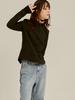 Sorry, Too Much Love Premium Cotton High Collar Blouse_Black