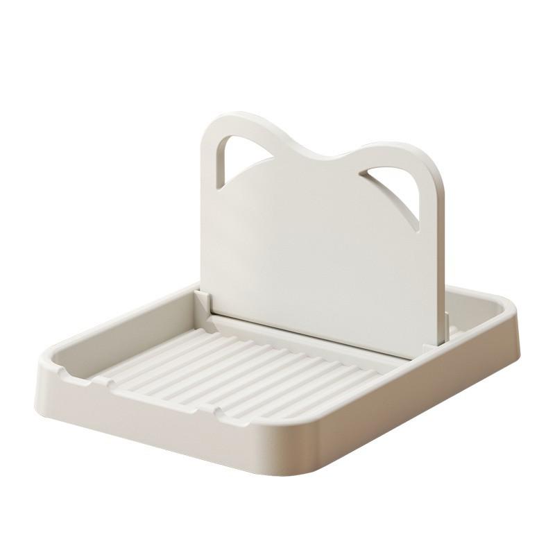 Estante de Almacenamiento Plegable Multifuncional para Tapas de Ollas y Utensilios de Cocina Montado en la Pared