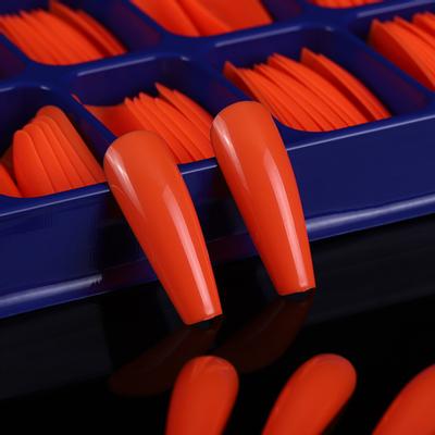 100Pcs/Set Fake Nails Full Cover Detachable Manicure Accessories Solid Color False Nail for Party
